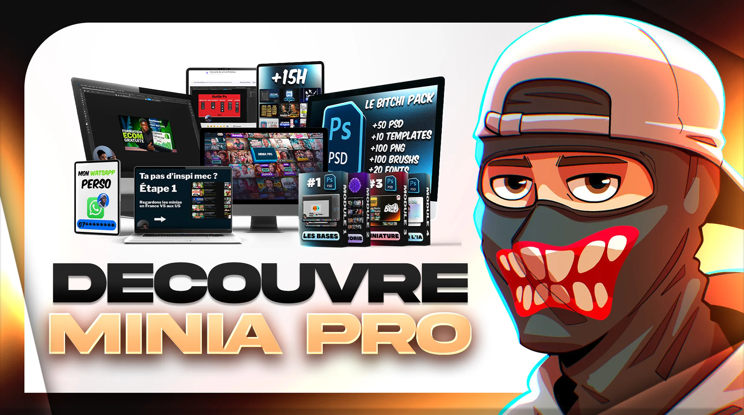 Aperçu vidéo de la formation minia.pro - devenir Miniamaker freelance en 30 jours avec Photoshop